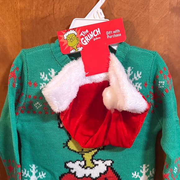 Boys 3T Grinch Christmas Sweater - Picture 3 of 5